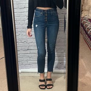 Madewelll 10” High Rise Skinny Button Fly 23